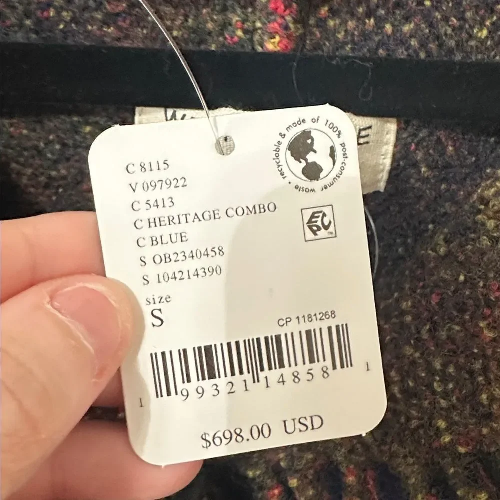 NWT Free People We The Free Merri Tartan Duster- 96% Wool